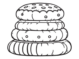 Minimalist Pillar Candle Drawing