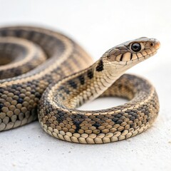 Obraz premium snake on a white background