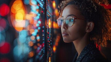 Futuristic digital marketing team exploring buyer personas to optimize SEM campaigns and create compelling content