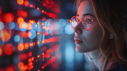 Futuristic digital marketing team exploring buyer personas to optimize SEM campaigns and create compelling content