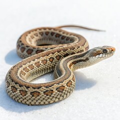 Obraz premium snake on a white background
