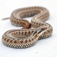 Obraz premium snake on a white background
