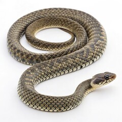Fototapeta premium snake on a white background