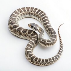 Fototapeta premium snake on a white background
