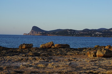 view on sant antoni de portmany, Sant Josep de sa Talaia, Illes Balears, Spain, Ibiza, sunset,...