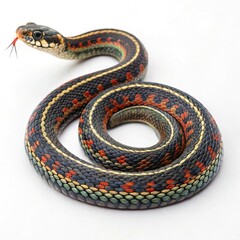 Fototapeta premium snake on a white background