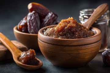 Date paste is a nutritious alternative to white sugar Free from sugars and refined sugars Focused on healthy gastronomy