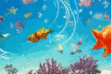 Various oil paintings, flowers, fruits, marine creatures, landscapes, waterfalls, plum blossoms, beautiful scenery