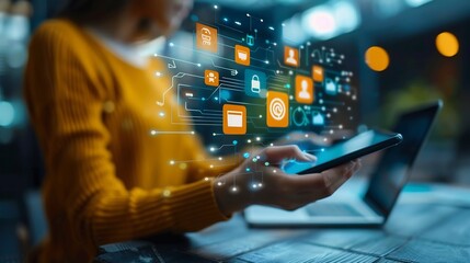 Professionals conducting comprehensive audit of digital marketing assets optimizing SEM strategies and content creation for mobile platforms