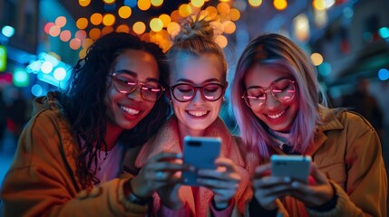 Futuristic digital marketing professionals exploring buyer personas create optimized email content and enhance social media engagement