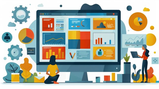 Digital marketing experts focusing content creation and SEM optimization using audit results to refine their strategies and achieve KPI's