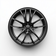 Obraz premium car wheel on white background
