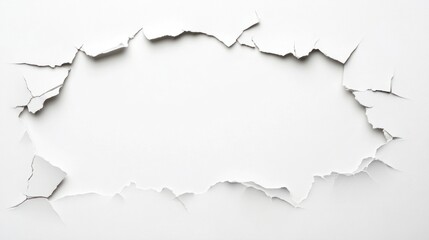Fototapeta premium Abstract White Cracked Paint Texture Background