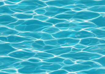 Obraz premium Digital Art Blue Water Surface - Ripple Effect, Light Reflection, Aqua, Ocean, Lake Texture