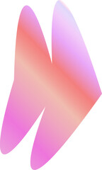 Vibrant Spiked Gradient Elements in Pink, Bubblegum and Peachy Orange Hues – Abstract Modern Shapes for Bold Creative Design