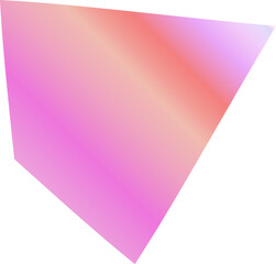 Obraz premium Vibrant Spiked Gradient Elements in Pink, Bubblegum and Peachy Orange Hues – Abstract Modern Shapes for Bold Creative Design