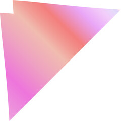 Obraz premium Vibrant Spiked Gradient Elements in Pink, Bubblegum and Peachy Orange Hues – Abstract Modern Shapes for Bold Creative Design