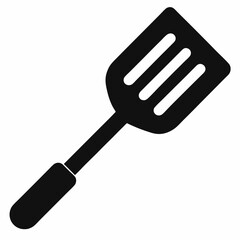 Spatula icon vector on white background.