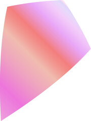 Obraz premium Vibrant Spiked Gradient Elements in Pink, Bubblegum and Peachy Orange Hues – Abstract Modern Shapes for Bold Creative Design