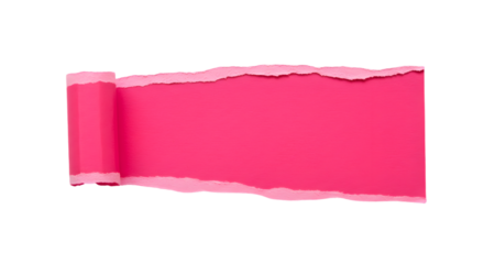 Torn pink paper on black background