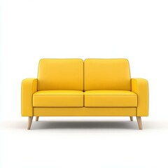 Brighten your space with a vibrant yellow sofa that adds a touch of modern style to any room.