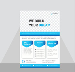 A4 format flyer or brochure for corporate business advertising vector abstract design, annual report or modern leaflet, cover or presentation corporate trendy