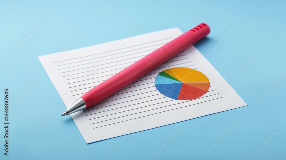Poster visualize key data with a stunning financial report graph on a sleek blue background, perfect for we