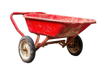 Rustic Red Wheelbarrow A Vintage Garden Tool