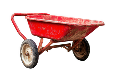 Rustic Red Wheelbarrow A Vintage Garden Tool