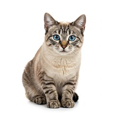 british cat isolated on white
