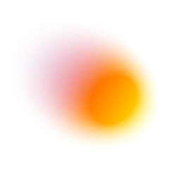 Y2K gradient shapes with blue blur colors. Abstract, fluid color. Flat vector illustration isolated on white.