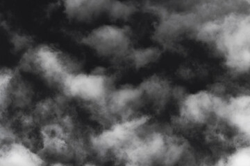 Soft Cloud Formation on Dark Background for Fog Overlay Effects in Photo Compositing