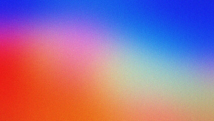 Vibrant red blue and beige gradient background with artistic blur for colorful presentation theme