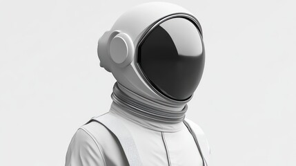 Astronaut in Space Suit Futuristic Design for Exploration and Adventure