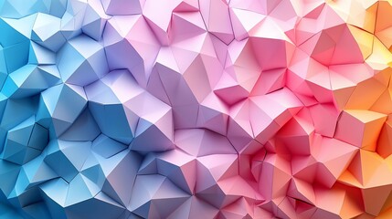 Obraz premium Colorful abstract low-poly background