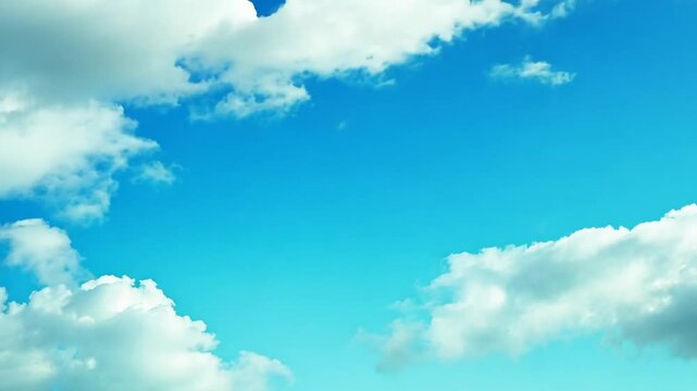 Sea blue sky generation AI background