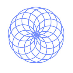 Intricate Geometric Mandala with Concentric Circular Lines