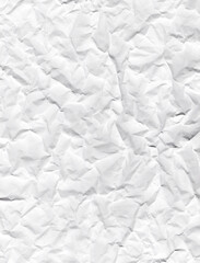 crumpled white paper texture background