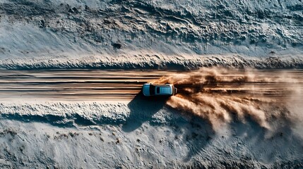 Overcome offroad challenges with four-wheel drive vehicles navigating deep sand and prominent tire track landscapes