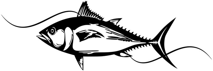 vector illustration of fish for a world tuna day