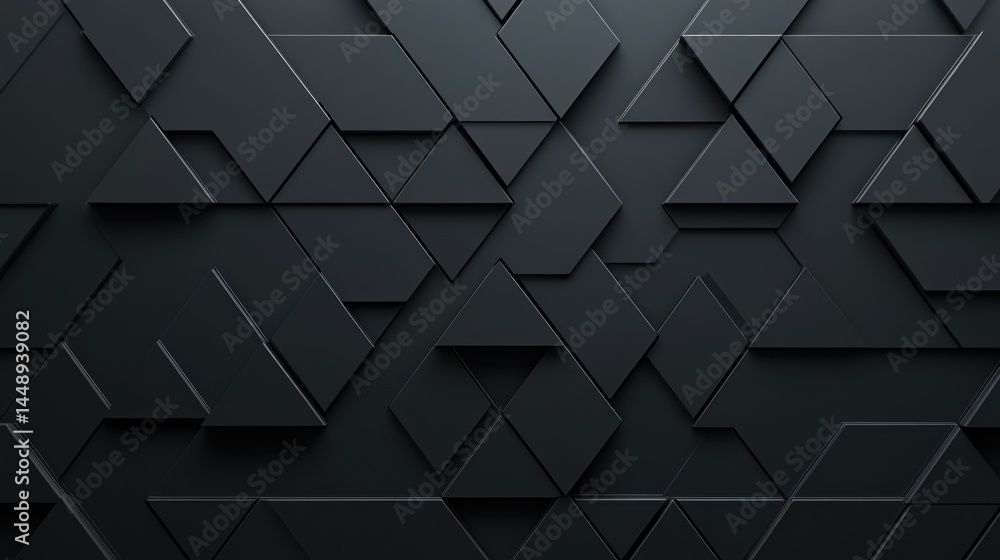 Poster abstract dark triangular geometric pattern background
