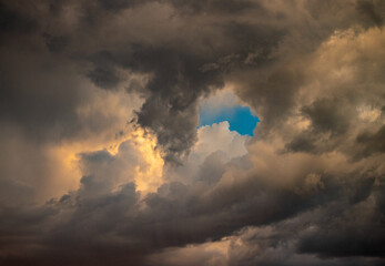 sunset clouds in the sky