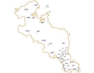 京都府　地図　白　斑点　イラスト