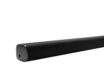 Black Audio Bar Isolated on Transparent Background