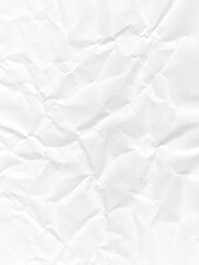 folded white crumpled paper texture background
