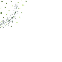 Minimalist Leaves Dotted