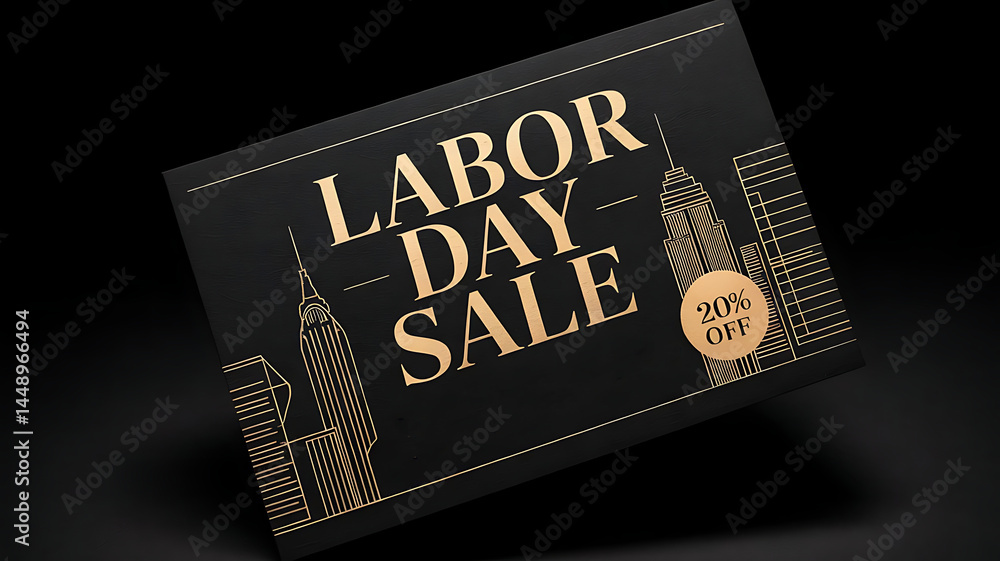 Fototapete labor day sale banner template for website created with generative ai