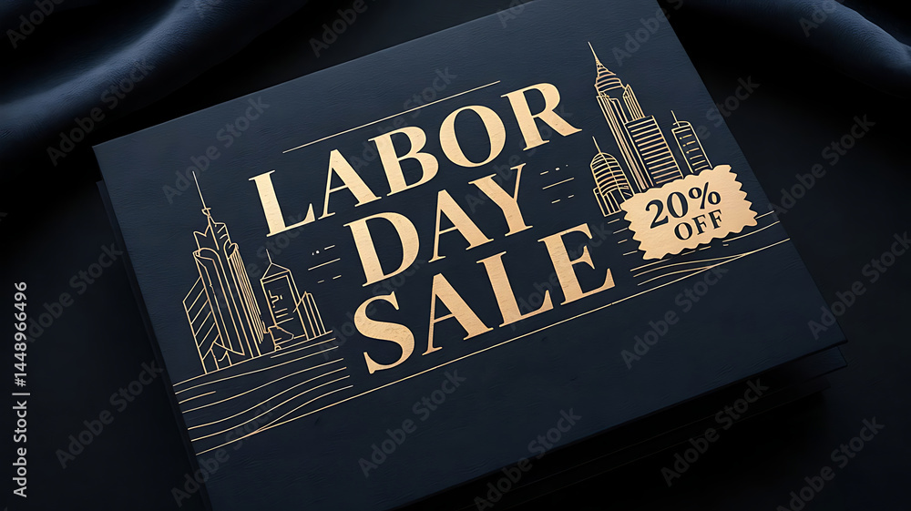 Poster labor day sale banner template for website created with generative ai