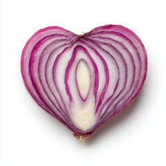 onion cut into a heart shape
