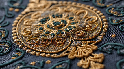 kaaba golden embroidery close up detail sacred